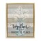 Stupell Industries Together Favorite Place with Florals Framed Floater Canvas Wall Art